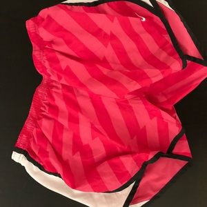 Girls pink Nike running shorts size XL